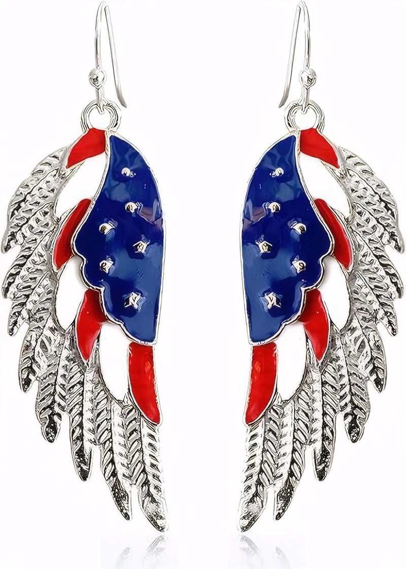 ecozran Halloween, Christmas, 4th of July Patriotic Earrings, Holiday Earrings Independence Day Stud Dangle Drop Earrings Hook Fashion Jewelry Gift for Women - Image 1